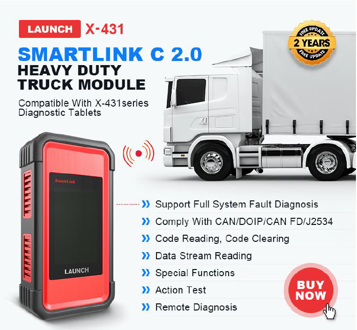 LAUNCH X431 HD Heavy Duty Truck Diagnostic Module Work With Launch X431 V+  X431 Pro3 Free Update Online - Launch X431 Mall