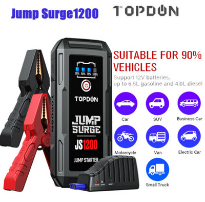 Topdon JS1200 1200A Jump Starter 12V Power Bank