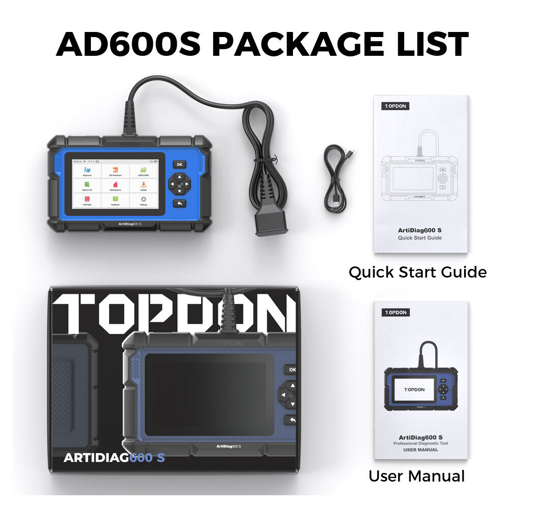 Topdon ArtiDiag AD600S OBD2 Diagnostic Scan Tool