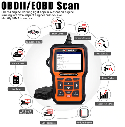 FOXWELL NT510 Full System OBD1/OBD2 Diagnostic Tool For Jeep + Dodge + Chrysler