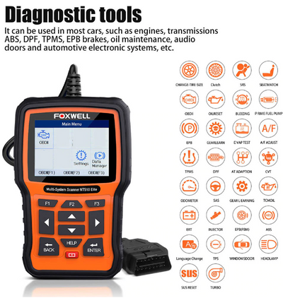 FOXWELL NT510 Elite Full System OBD1/OBD2 Diagnostic Tool For Iveco LD