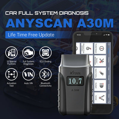XTOOL Anyscan A30M OBD2 Bluetooth Scan Tool