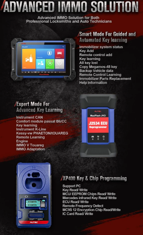 Autel IM608 Pro Key Programming Tool with MaxiFlash J2534