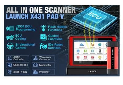 Launch X431 PAD V ECU Programming High End Diagnostic Scan Tool